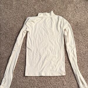 Free People Cream Long Sleeve Turtleneck